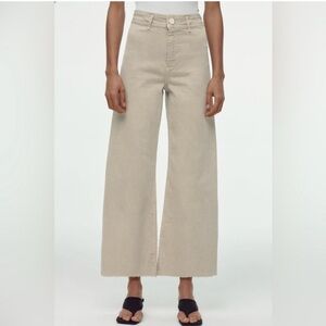 NWT Zara THE MARINE STRAIGHT in PEBBLE GREY size 12 NEW